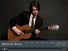 Tablet Screenshot of michaelkolkguitar.com